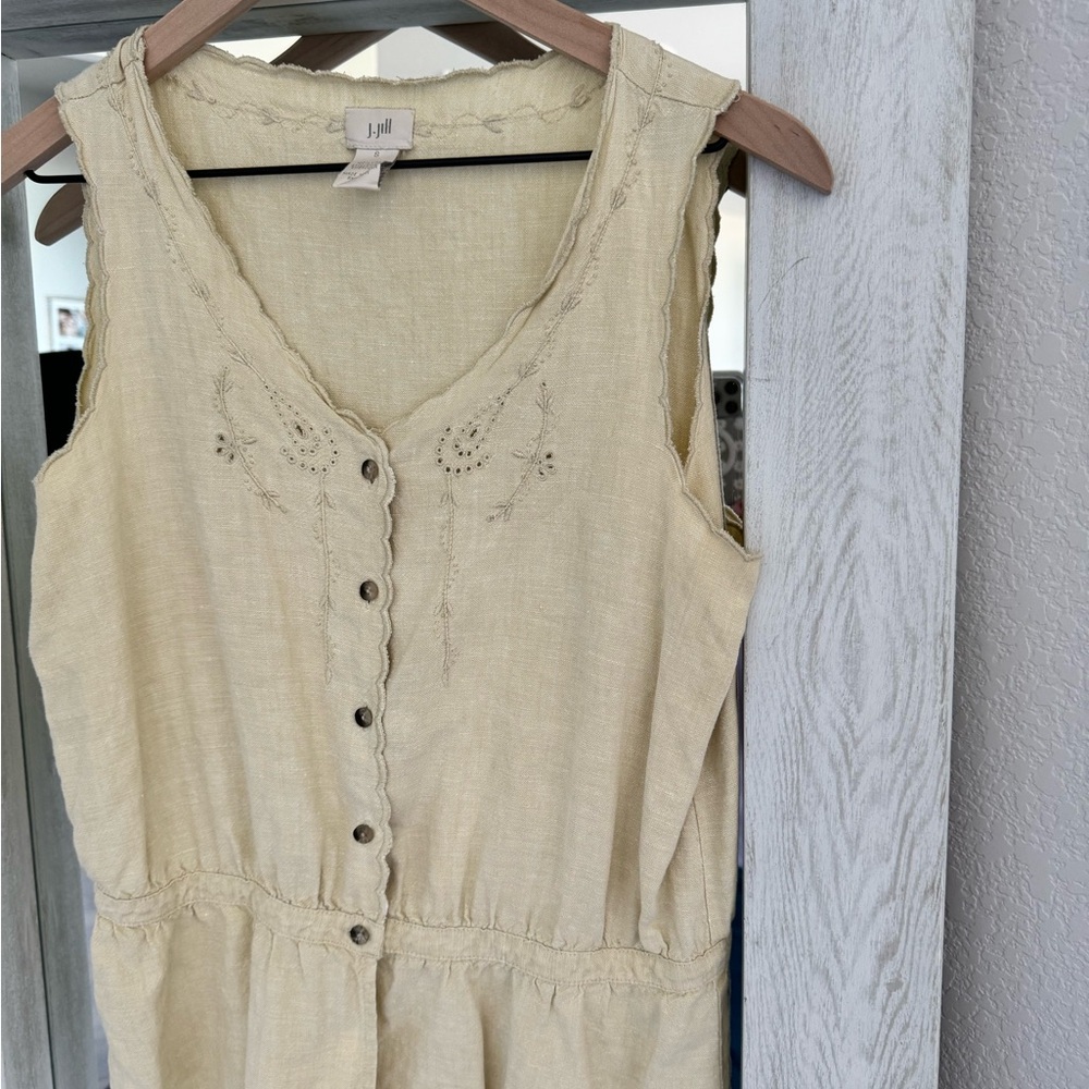 J Jill sleeveless linen top